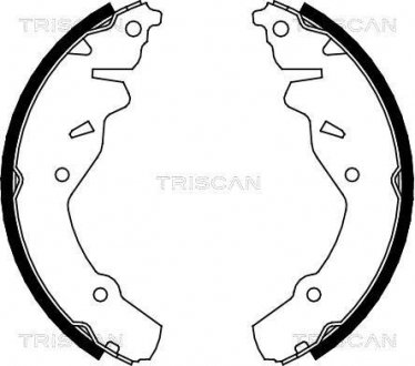 Комплект тормозных колодок TRISCAN 810080002