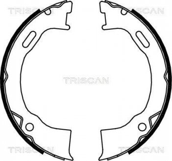 Комплект тормозных колодок, Стояночный тормоз TRISCAN 810080006