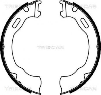 Комплект тормозных колодок, Стояночный тормоз TRISCAN 810080007