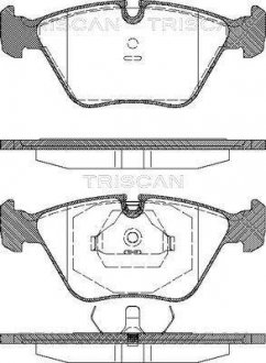 Тормозные колодки передние TRISCAN 811010001 (фото 1)