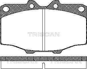 Тормозные колодки передние TRISCAN 811010034 (фото 1)