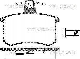 Комплект тормозных колодок, дисковый тормоз TRISCAN 8110 10116