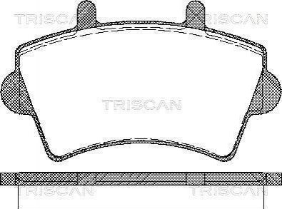 Комплект тормозных колодок, дисковый тормоз TRISCAN 8110 10527 (фото 1)