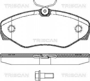 Комплект тормозных колодок, дисковый тормоз TRISCAN 8110 10529 (фото 1)