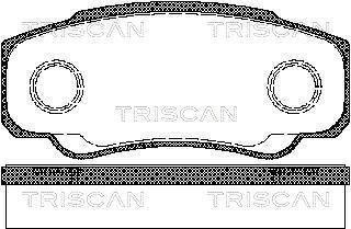Тормозные колодки задние TRISCAN 811010533 (фото 1)