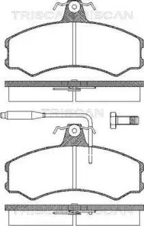 Тормозные колодки передние TRISCAN 811010792