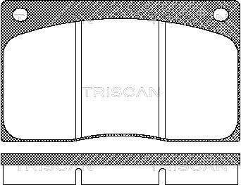 Колодки тормозные передние (невент. диски) disсovеry TRISCAN 811010799 (фото 1)