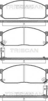 Тормозные колодки передние TRISCAN 811010873 (фото 1)