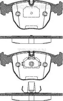 Комплект гальмівних колодок, дискове гальмо TRISCAN 8110 11006