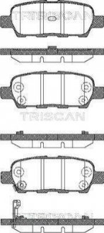 Комплект тормозных колодок, дисковый тормоз TRISCAN 8110 14022