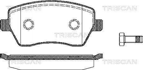 Комплект тормозных колодок, дисковый тормоз TRISCAN 8110 14039 (фото 1)
