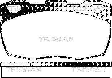 Тормозные колодки передние TRISCAN 811017003