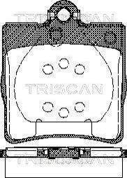 Комплект гальмівних колодок, дискове гальмо TRISCAN 8110 23018