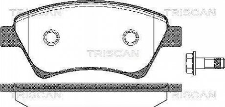 Комплект тормозных колодок, дисковый тормоз TRISCAN 8110 25020