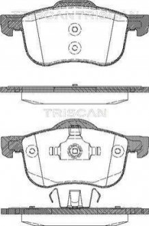 Комплект тормозных колодок, дисковый тормоз TRISCAN 8110 27003