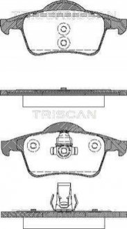 Комплект тормозных колодок, дисковый тормоз TRISCAN 8110 27004