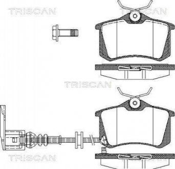 Комплект гальмівних колодок, дискове гальмо TRISCAN 8110 29036