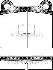 Тормозные колодки передние TRISCAN 811029214 (фото 1)