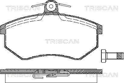 Тормозные колодки передние TRISCAN 811029934 (фото 1)