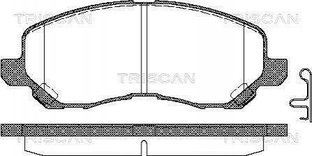 Комплект гальмівних колодок, дискове гальмо TRISCAN 8110 42019 (фото 1)