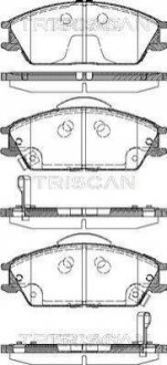Комплект тормозных колодок, дисковый тормоз TRISCAN 8110 43023