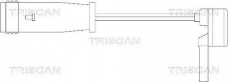 Сигналізатор, знос гальмівних колодок TRISCAN 8115 23005