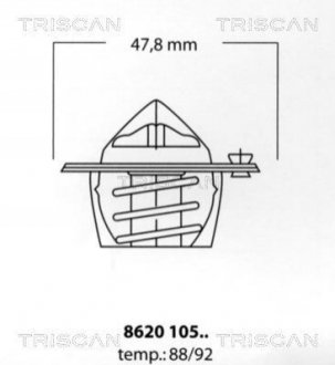 Термостат, охолоджуюча рідина TRISCAN 8620 10588 (фото 1)