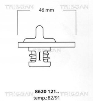 Термостат, охолоджуюча рідина TRISCAN 8620 12182 (фото 1)