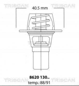 Термостат, охлаждающая жидкость TRISCAN 8620 13091 (фото 1)