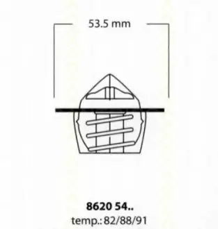 Термостат, охлаждающая жидкость TRISCAN 8620 5488