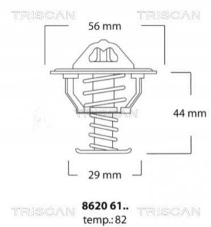 Термостат, охолоджуюча рідина TRISCAN 8620 6182
