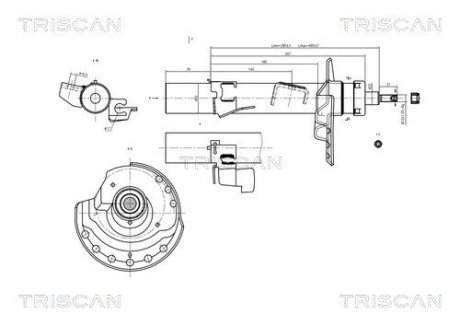 Амортизатор подвески TRISCAN 8705 16103 (фото 1)