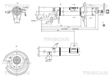 Амортизатор подвески TRISCAN 8705 16111