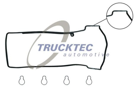 Комплект прокладок, кришка головки циліндра TRUCKTEC AUTOMOTIVE 02.10.119