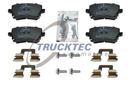 Комплект гальмівних колодок, дискове гальмо TRUCKTEC AUTOMOTIVE 07.35.138