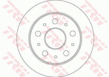 Тормозные диски TRW DF4245 (фото 1)