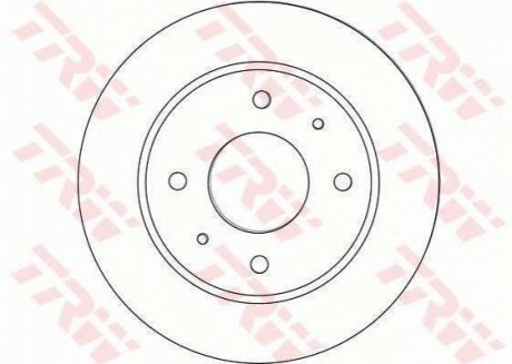 Тормозные диски TRW DF4463 (фото 1)
