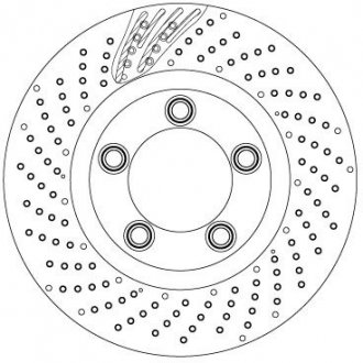 Тормозные диски TRW DF6542S (фото 1)