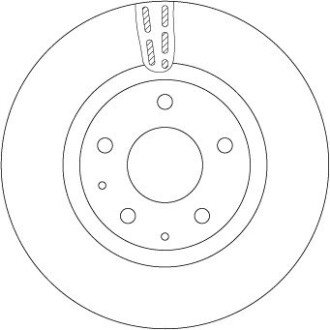 Диск тормозной (1 шт.) MAZDA 3" FD=295mm "18 TRW DF6575