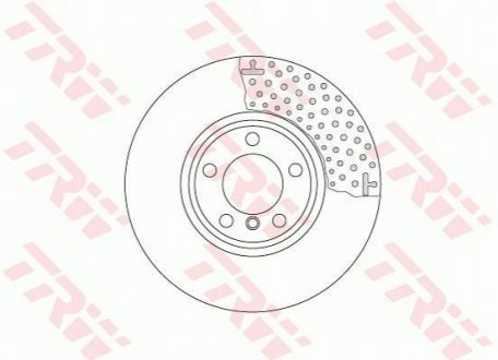 Гальмівні диски TRW DF6603S (фото 1)