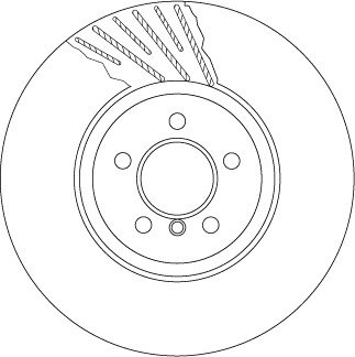 Гальмівний диск TRW DF6614S (фото 1)