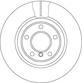 Гальмівний диск TRW DF6616S