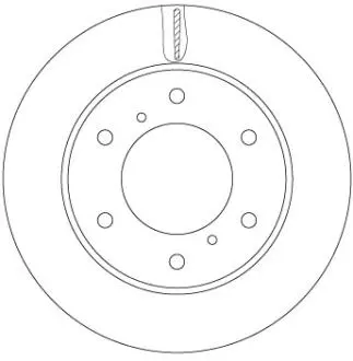 Диск тормозной (передний) TRW DF6735