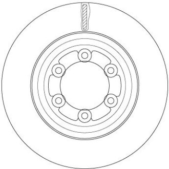 Тормозной диск TRW DF6736S