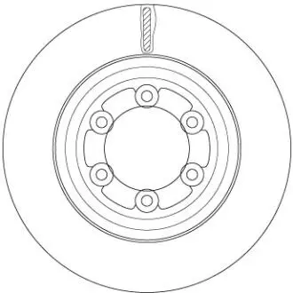 Тормозной диск TRW DF6736S