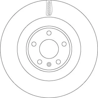 Диск тормозной (задний) TRW DF6750S
