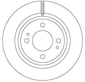 Тормозной диск. TRW DF6908