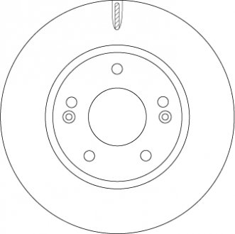Тормозной диск TRW DF6936