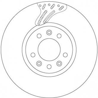 Гальмівний диск TRW DF6977S (фото 1)