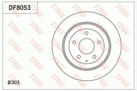 Тормозные диски TRW DF8053 (фото 1)